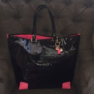 Juicy couture patent tote bag